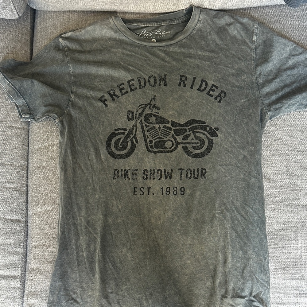 Brave Soul Freedom Rider Charcoal Tee